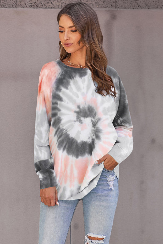 Ombre Tie Dye Loose Leisure Sweatshirt