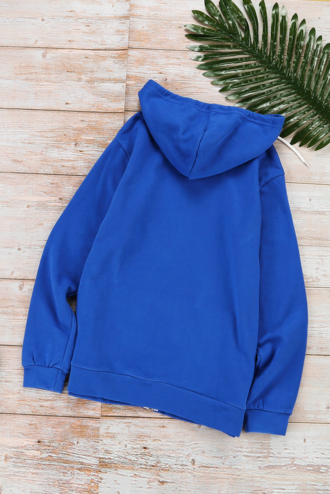 Zip-Up Pocket Drawstring Hoodie Jacket