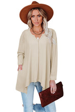 Asymmetric Hemline Long Sleeve Top - HannaBanna Clothing