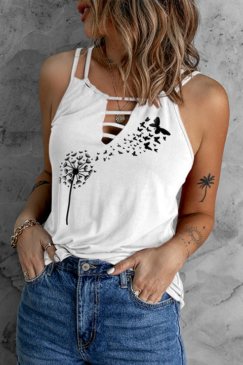 Ladder Hollow-out Tank Top