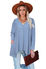 Asymmetric Hemline Long Sleeve Top - HannaBanna Clothing