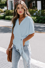 Short Sleeve Wrap Top